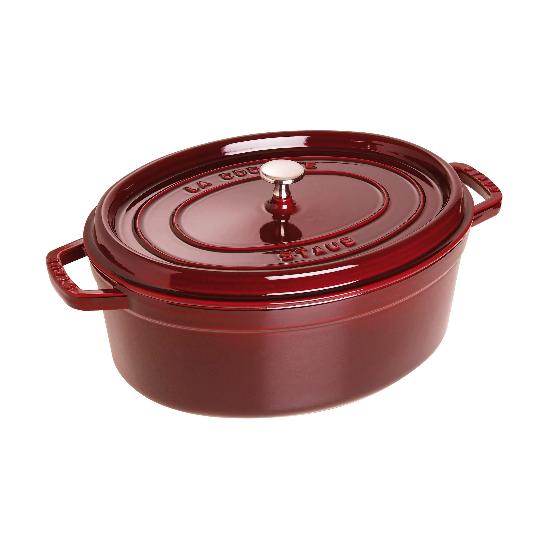 Staub La Cocotte ovaali pata valurauta 6,7 L, Grenadiininpunainen STAUB