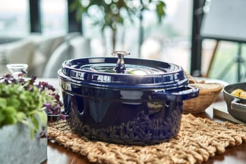 Staub La Cocotte ovaali pata valurauta 6,7 L - Tummansininen - STAUB