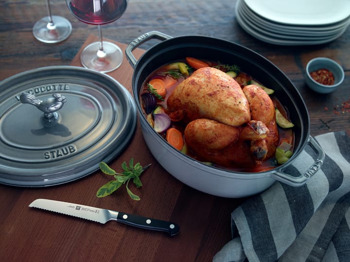 Staub La Cocotte ovaali pata valurauta 8 L, Grafiitinharmaa STAUB