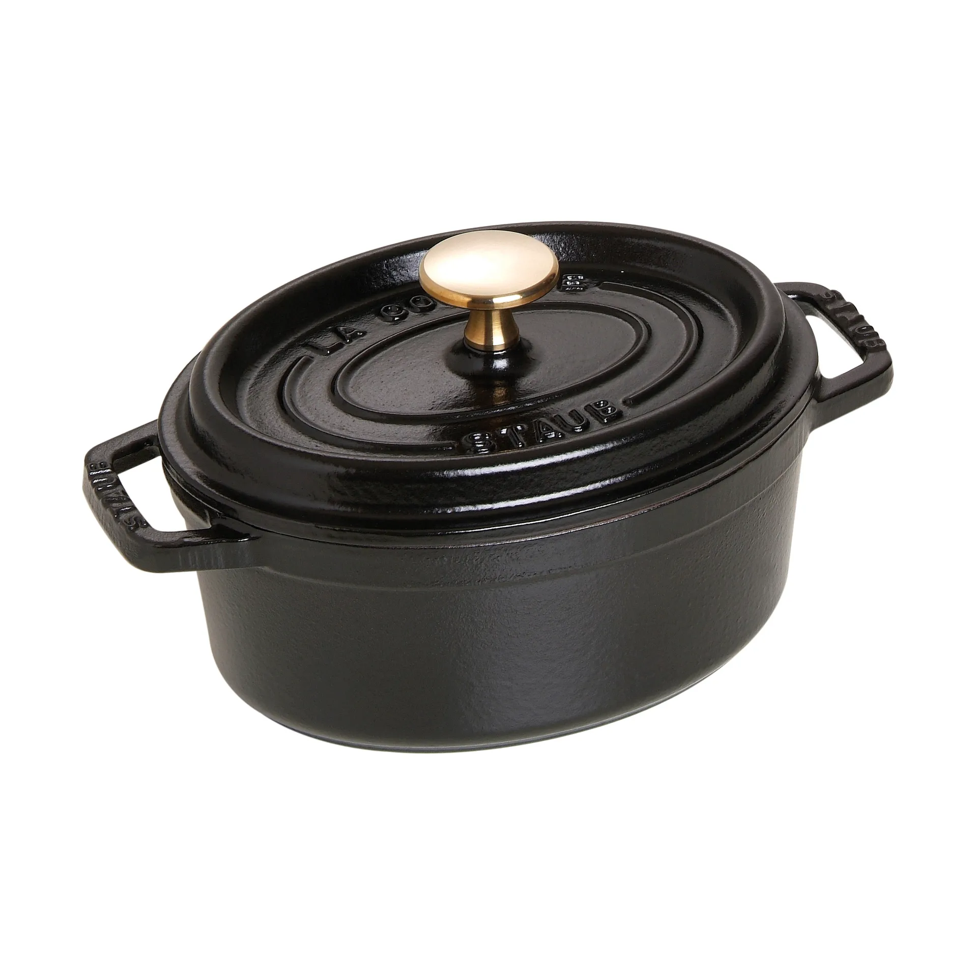 Staub La Cocotte oval gryta valurauta 1 L, Musta STAUB