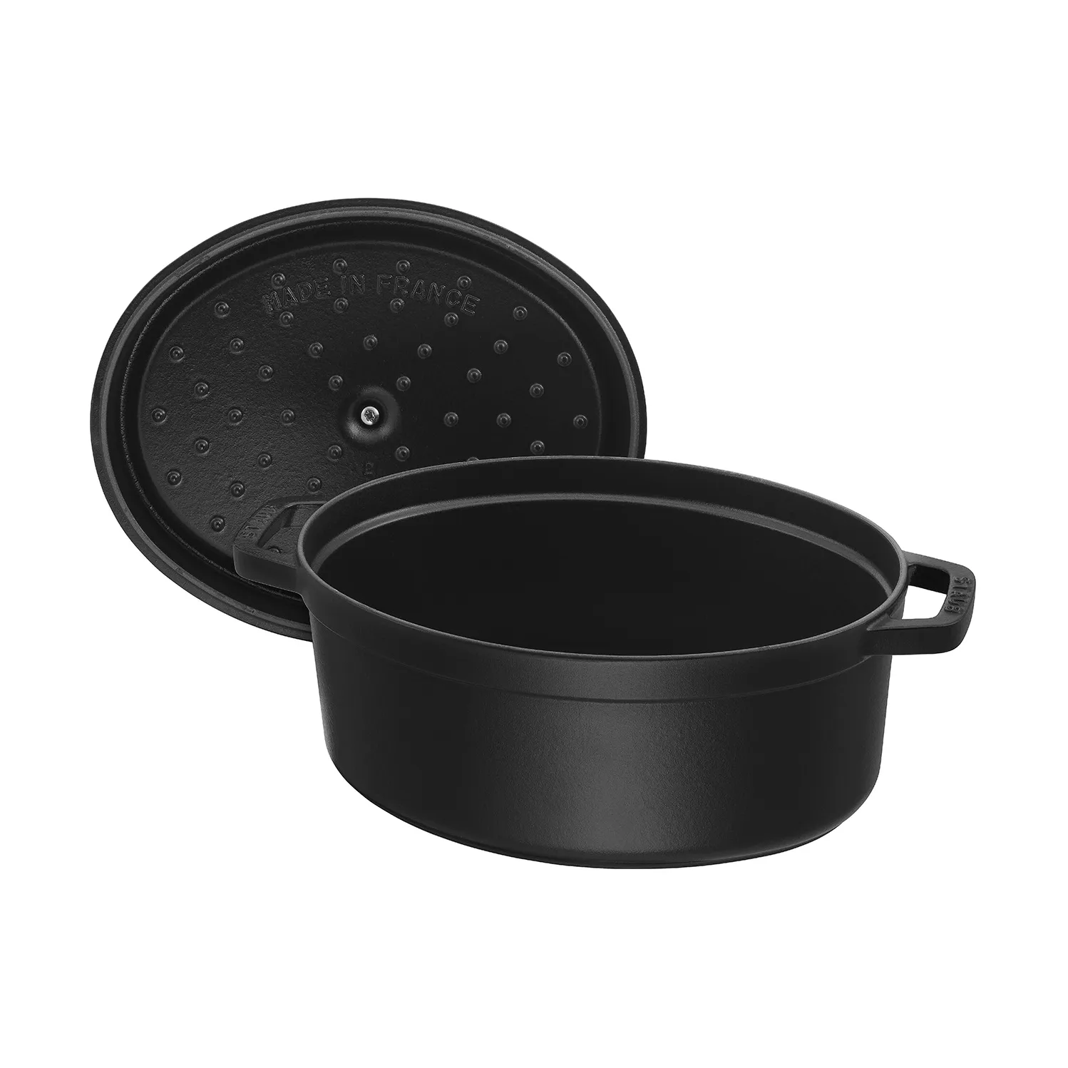 Staub La Cocotte oval gryta valurauta 1 L, Musta STAUB