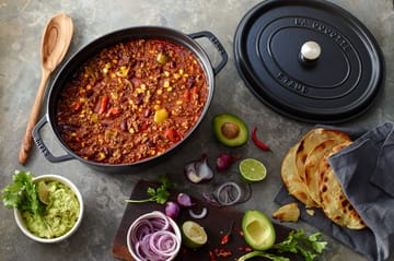 Staub La Cocotte oval gryta valurauta 1 L - Musta - STAUB