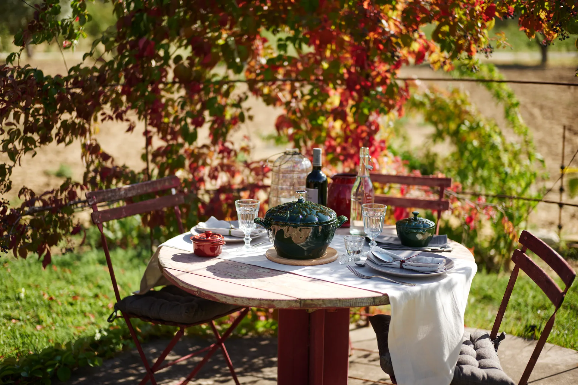 Staub La Cocotte pata artisokka 3 l, Basilikanvihreä STAUB