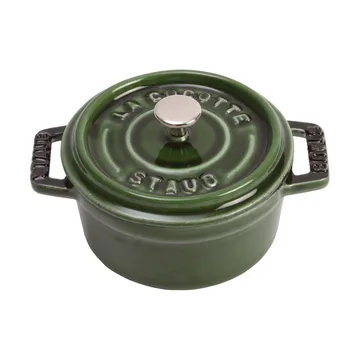 Staub La Cocotte pyöreä pata valurauta 0,25 L - Basilikanvihreä - STAUB