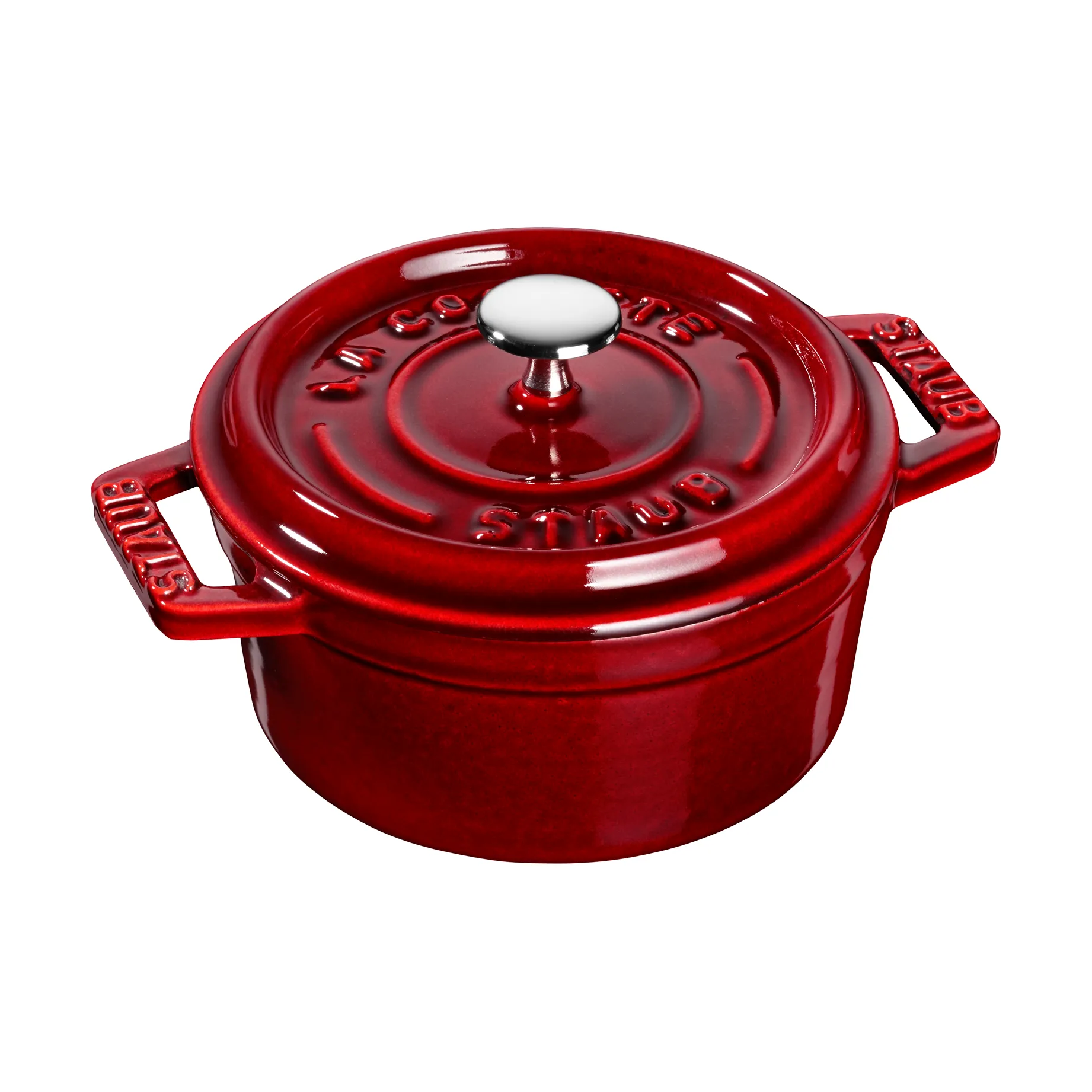 Staub La Cocotte pyöreä pata valurauta 0,25 L, Grenadiininpunainen STAUB