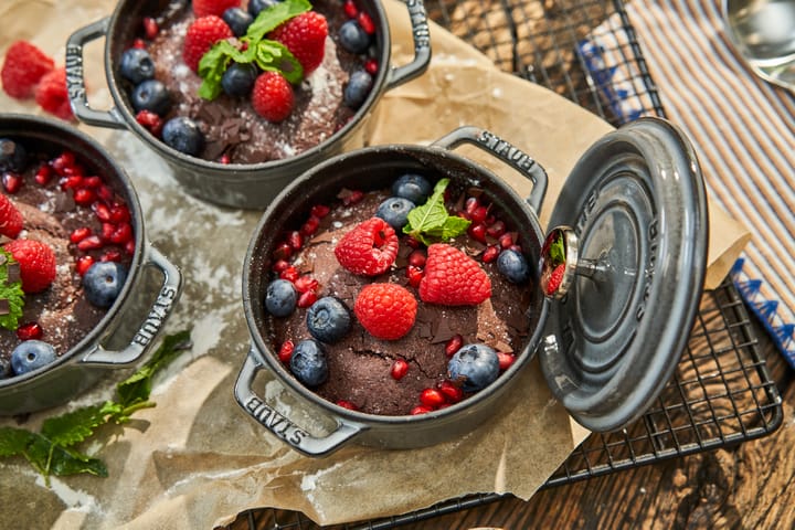 Staub La Cocotte pyöreä pata valurauta 0,4 L, Grafiitinharmaa STAUB
