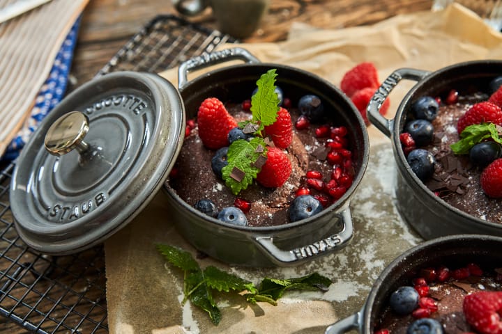 Staub La Cocotte pyöreä pata valurauta 0,4 L, Grafiitinharmaa STAUB
