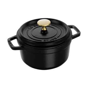 Staub La Cocotte pyöreä pata valurauta 1,2 L - Musta - STAUB
