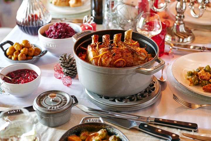 Staub La Cocotte pyöreä pata valurauta 12,6 L, Grafiitinharmaa STAUB