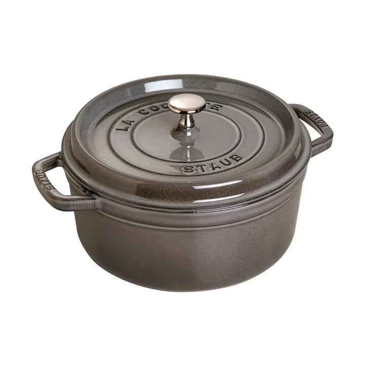 Staub La Cocotte pyöreä pata valurauta 1,7 L - Grafiitinharmaa - STAUB