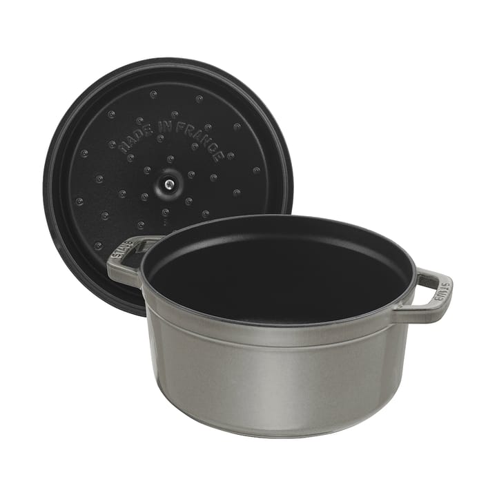 Staub La Cocotte pyöreä pata valurauta 1,7 L, Grafiitinharmaa STAUB
