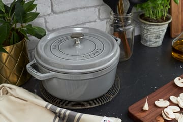 Staub La Cocotte pyöreä pata valurauta 2,2 L - Grafiitinharmaa - STAUB