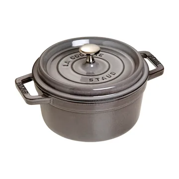 Staub La Cocotte pyöreä pata valurauta 2,6 L - Grafiitinharmaa - STAUB