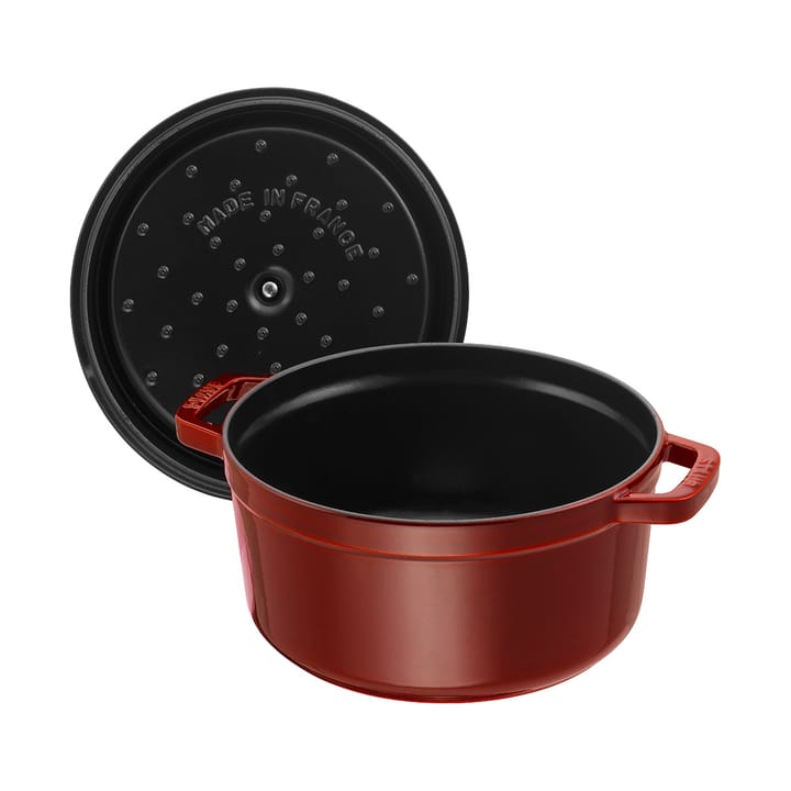 Staub La Cocotte pyöreä pata valurauta 2,6 L, Grenadiininpunainen STAUB