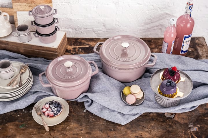Staub La Cocotte pyöreä pata valurauta 3,8 L., Cherry Blossom STAUB