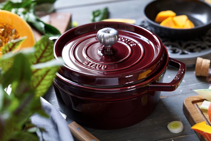 Staub La Cocotte pyöreä pata valurauta 5,2 L, Grenadiininpunainen STAUB