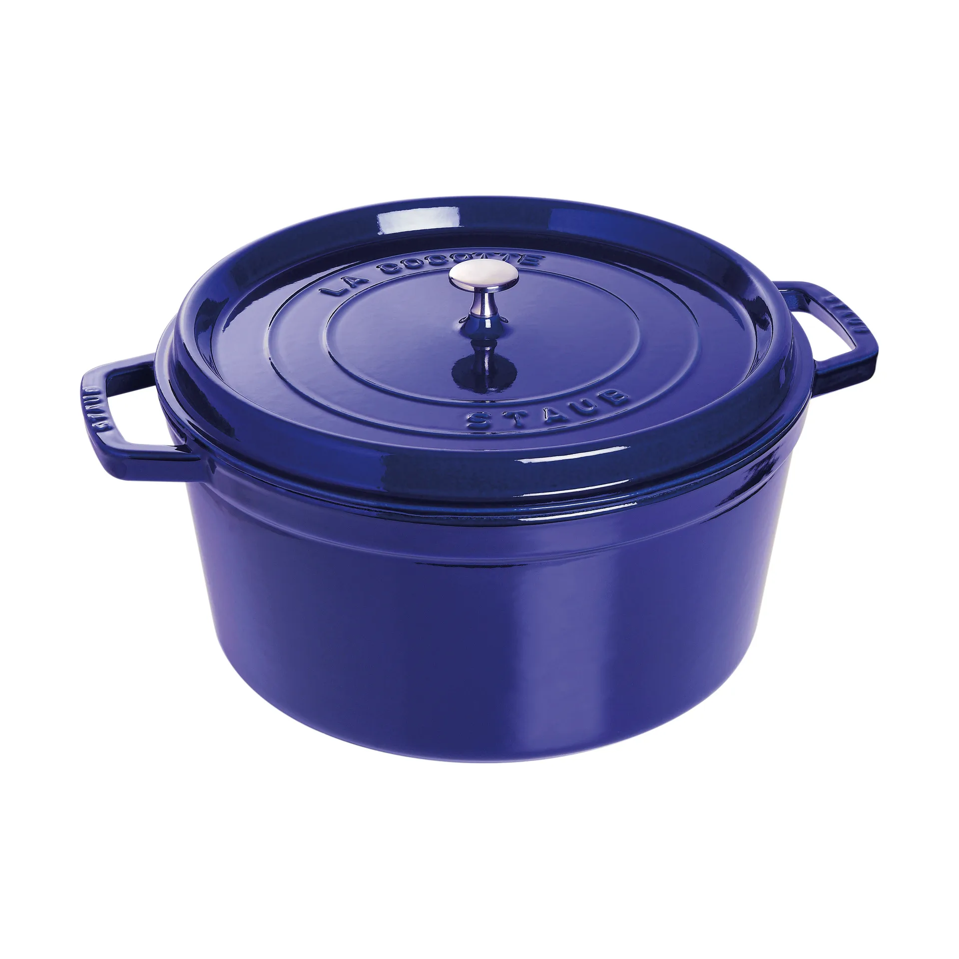 Staub La Cocotte pyöreä pata valurauta 8,4 L, Tummansininen STAUB