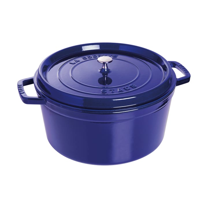 Staub La Cocotte pyöreä pata valurauta 8,4 L - Tummansininen - STAUB
