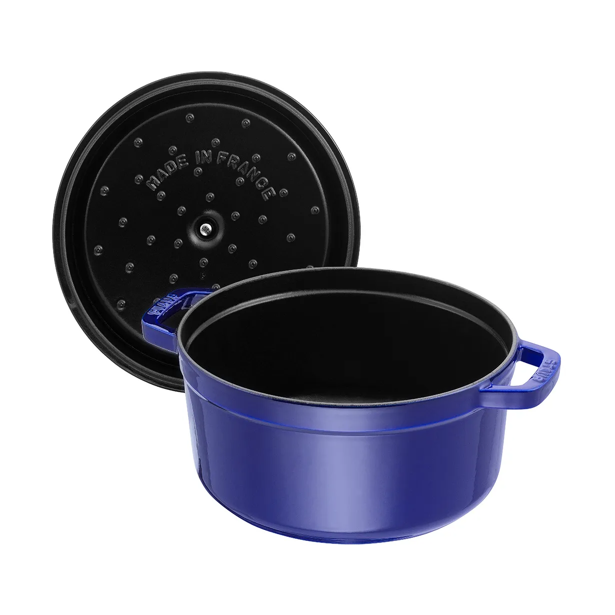Staub La Cocotte pyöreä pata valurauta 8,4 L, Tummansininen STAUB