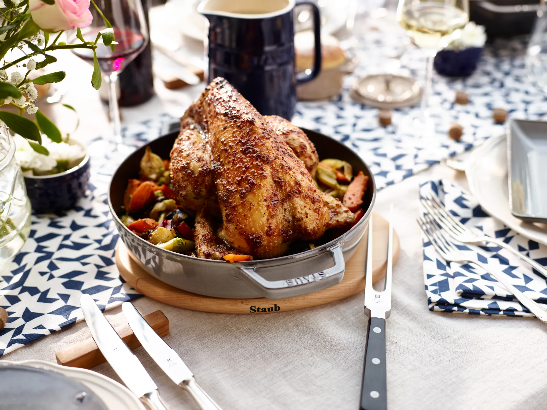 Staub magneettinen pannunalunen ovaali pyökki, 29 cm STAUB