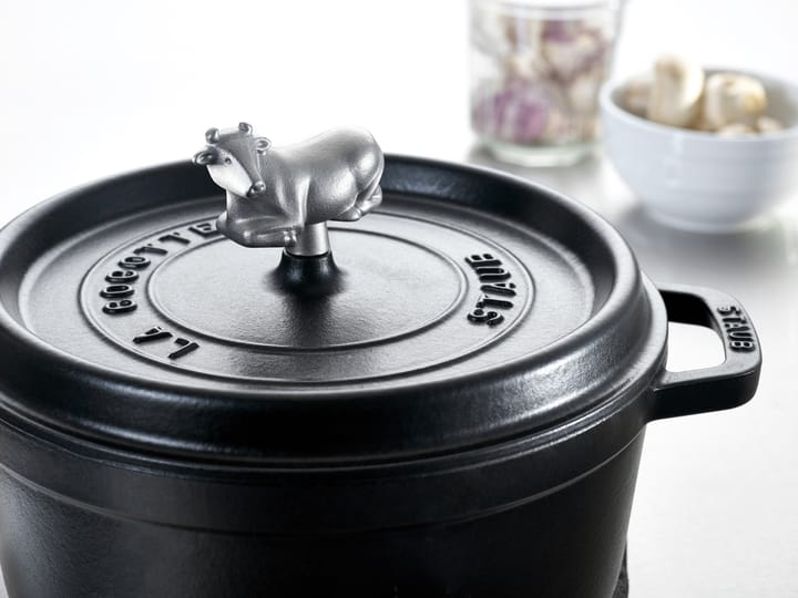 Staub nuppi metallista, Lehmä STAUB