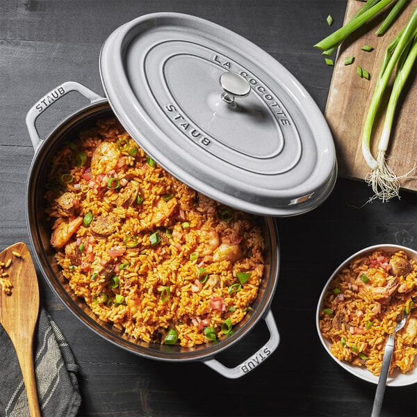 Staub ovaali pata valurautaa, 4,2 l, harmaa STAUB