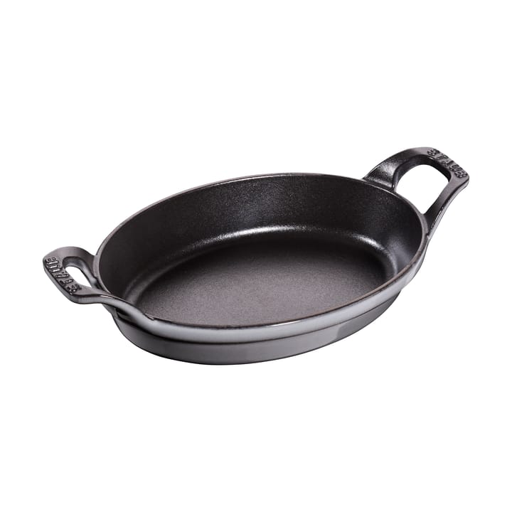 Staub ovaali uunivuoka valurauta 21 cm - Grafiitinharmaa - STAUB