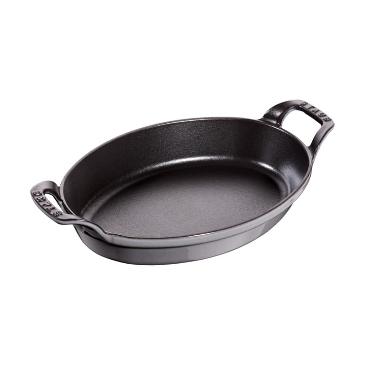 Staub ovaali uunivuoka valurauta 24 cm. - Grafiitinharmaa - STAUB