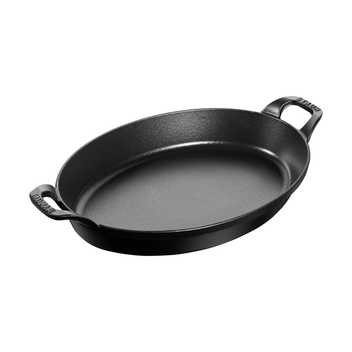 Staub ovaali uunivuoka valurauta 32 cm. - Musta - STAUB
