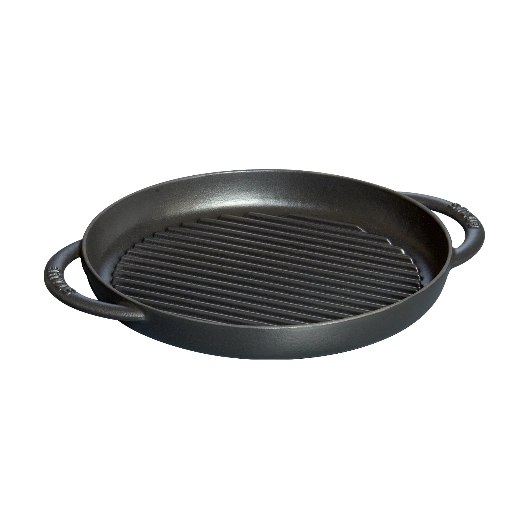 Staub Pure grillipannu valurauta pyöreä musta, Ø26 cm STAUB