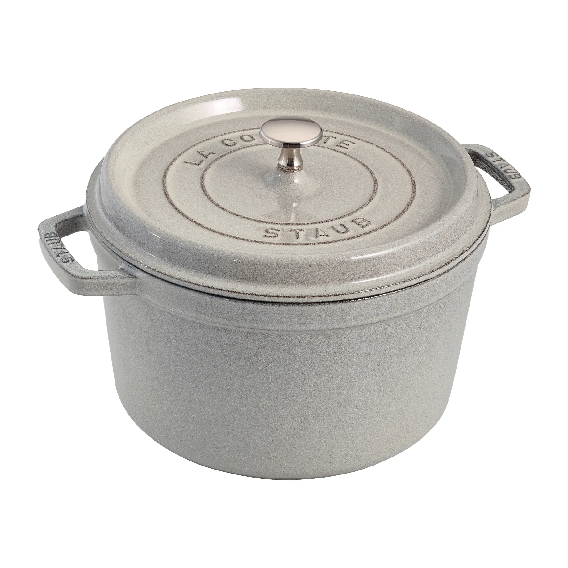 Staub pyöreä pata korkea 4,8 L, White Truffle STAUB