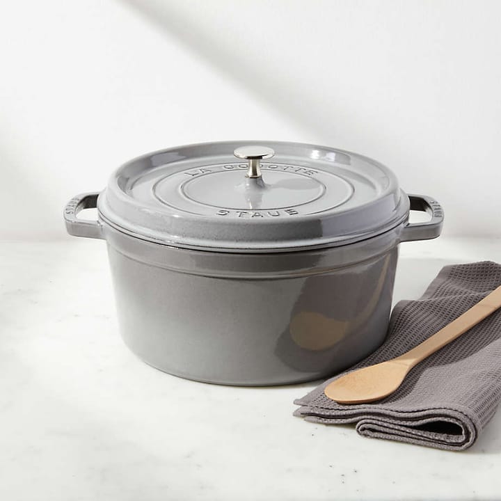 Staub pyöreä pata valurautaa, 5,2 l, harmaa STAUB