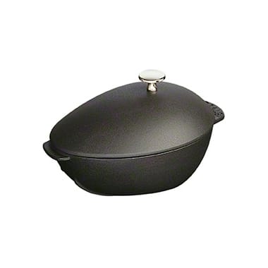 Staub simpukkapata valurautaa, 2 l - musta - STAUB