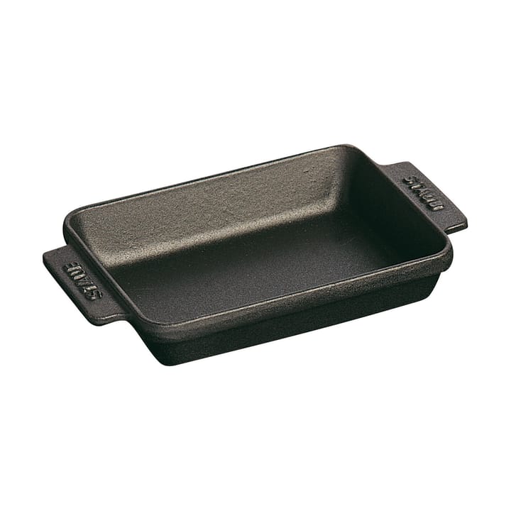 Staub suorakulmainen uunivuoka valurauta 15x11 cm. - Musta - STAUB