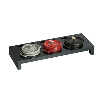 Staub tarjoiluteline 3 minikattilalle - Musta - STAUB