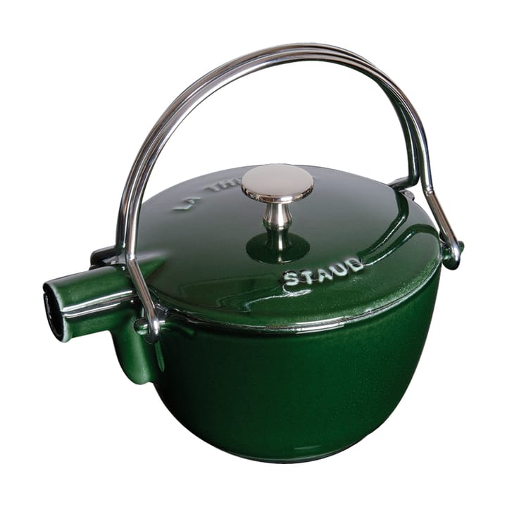 Staub teekannu valurauta pyöreä 1,15 L - Basilikanvihreä - STAUB