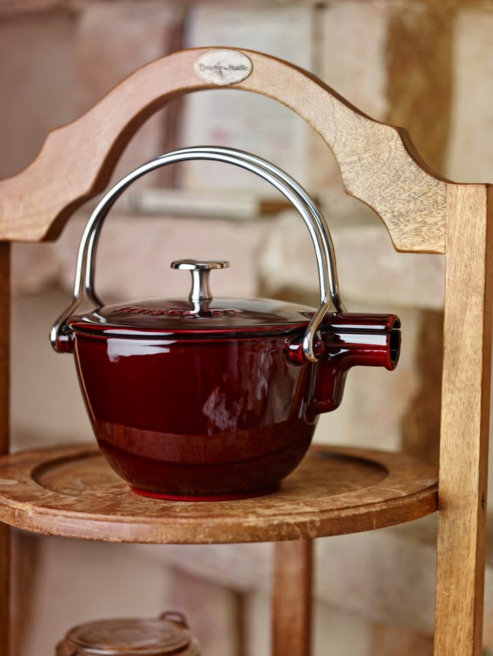 Staub teekannu valurauta pyöreä 1,15 L, Grenadiininpunainen STAUB
