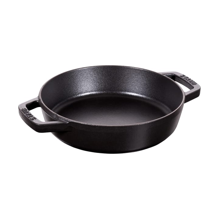 Staub traktööri pannun valurauta 2 kahvaa musta - Ø20 cm - STAUB