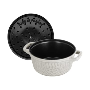 Staub Twister La Cocotte pata 4 L - White truffle - STAUB