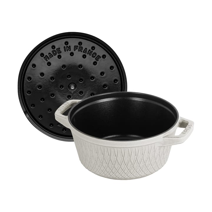 Staub Twister La Cocotte pata 4 L, White truffle STAUB