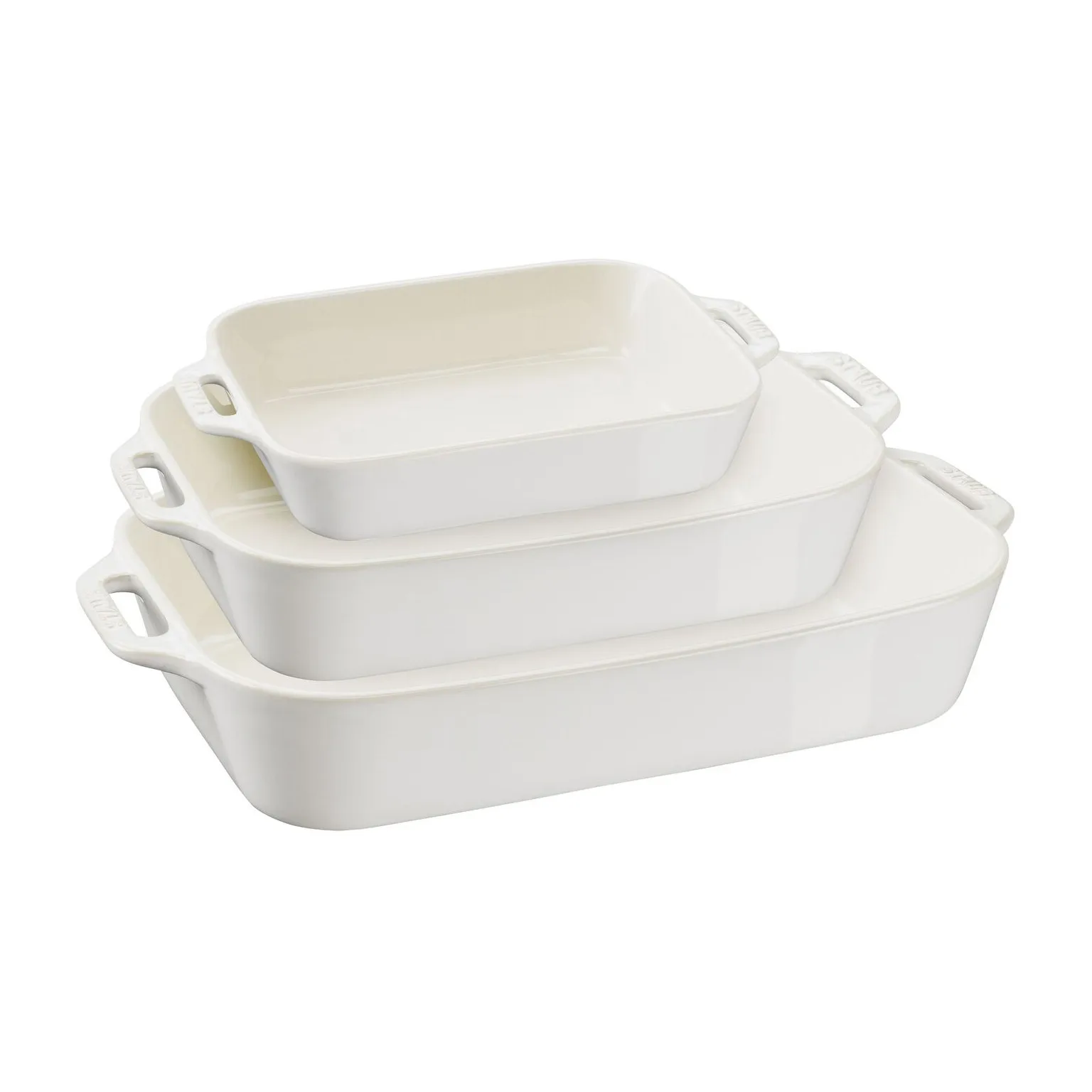 Staub uunivuoka 3 osaa, Ivory white STAUB