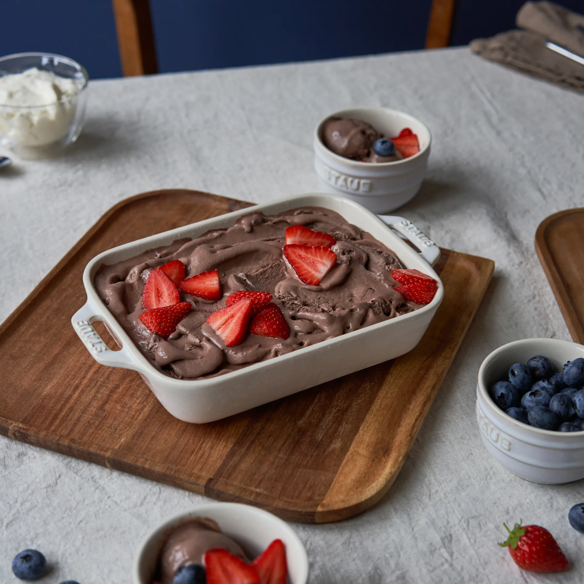 Staub uunivuoka 3 osaa, Ivory white STAUB