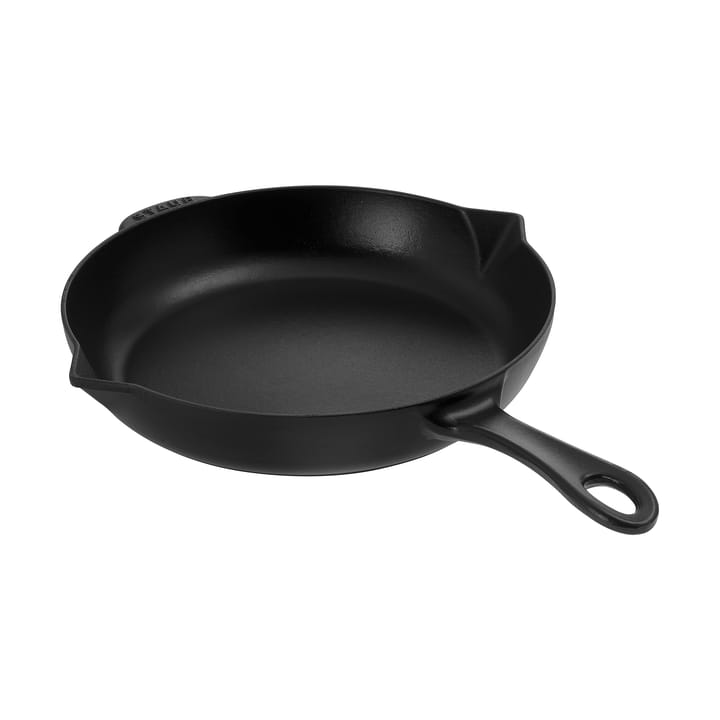 Staub valurautapannu kaatonokalla Ø26 cm - Musta - STAUB