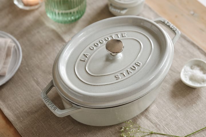 Staub White Truffle -pata, ovaali, 4,2 l STAUB
