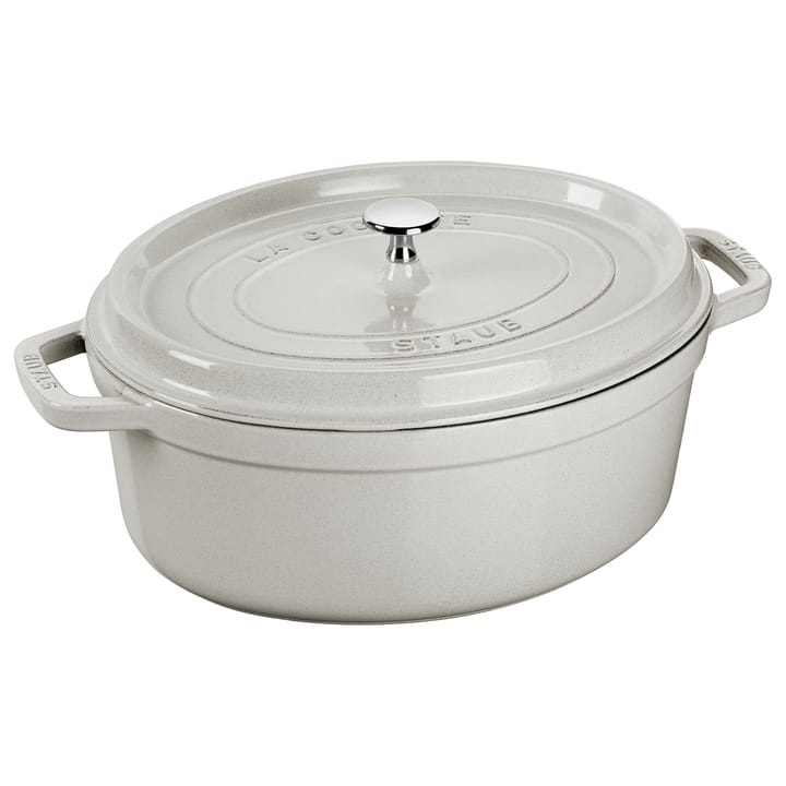 Staub White Truffle -pata, ovaali - 5,5 l - STAUB