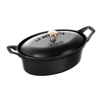 Vintage La Coquette pata ovaali 1,7 L - Musta - STAUB