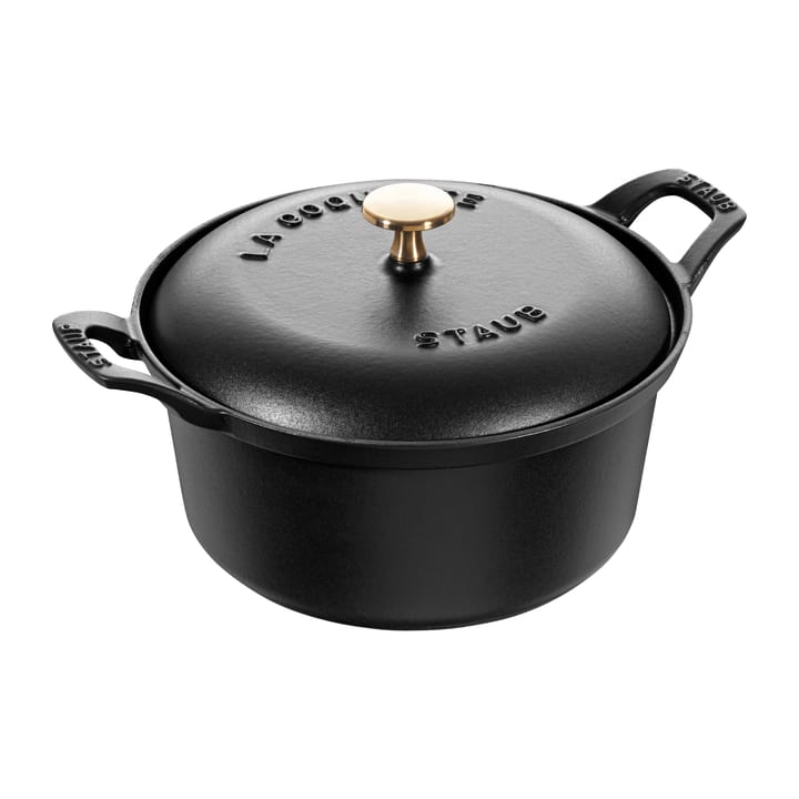 Vintage La Coquette pata pyöreä 2,45 L, Musta STAUB