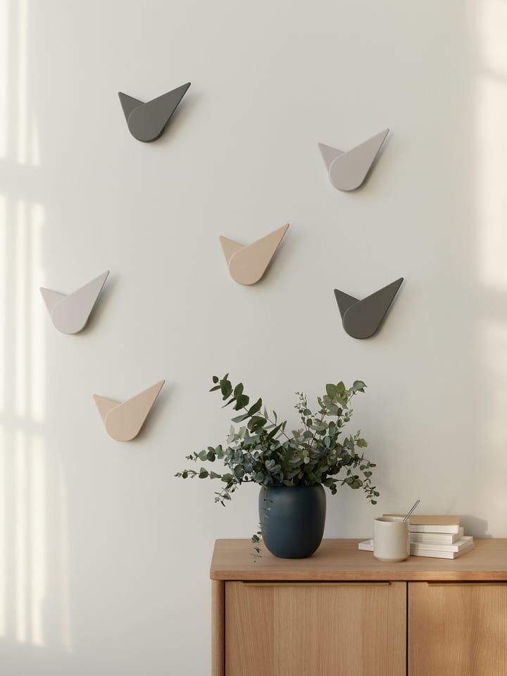 Birdie seinäkello 19,5 cm, Light grey Stelton