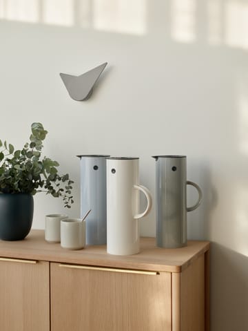Birdie seinäkello 19,5 cm - Light grey - Stelton