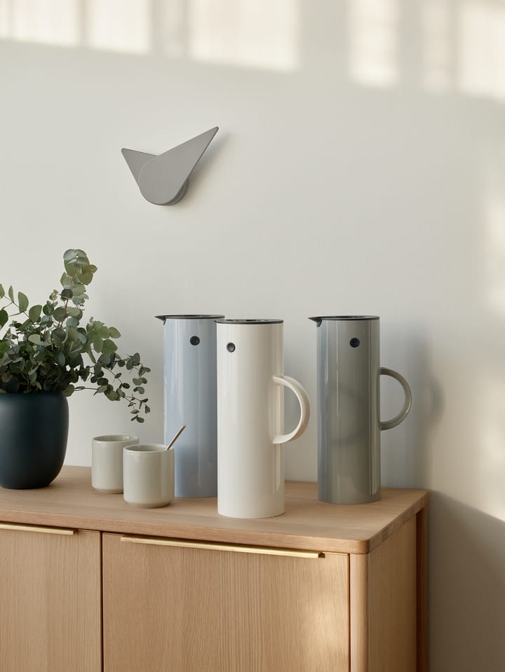 Birdie seinäkello 19,5 cm, Light grey Stelton